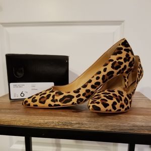 J. Crew Esme Calf Hair Kitten Heels